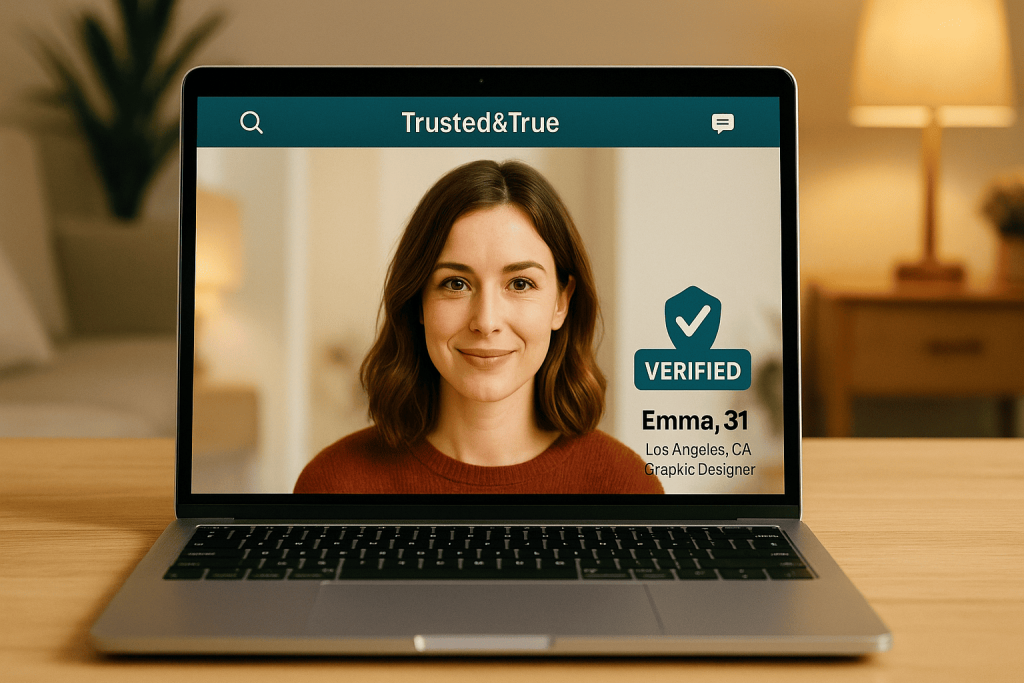 Verified dating profile on Trusted and True platform