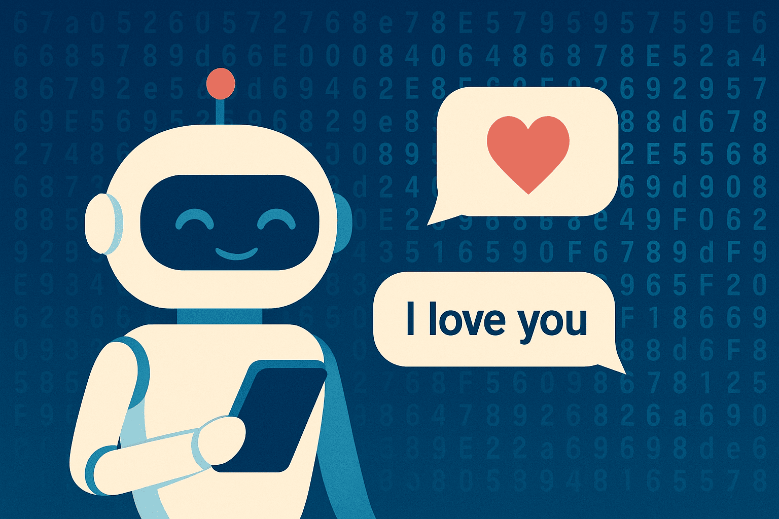 AI chatbot generating fake romantic messages