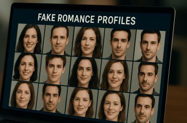 AI-generated fake profile photos used in online dating scams