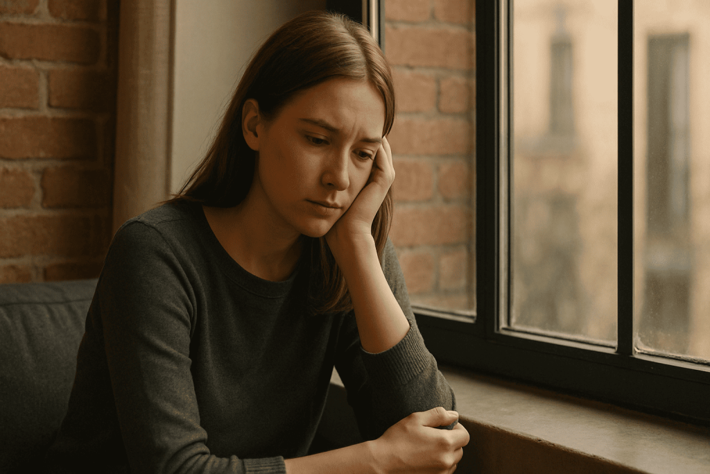 Person feeling emotional after trust issues in relationship