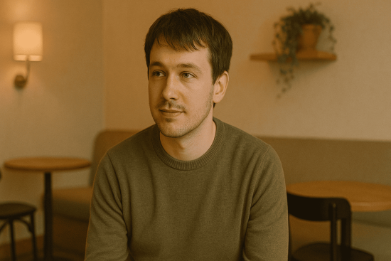 Introverted man thinking about improving his dating life