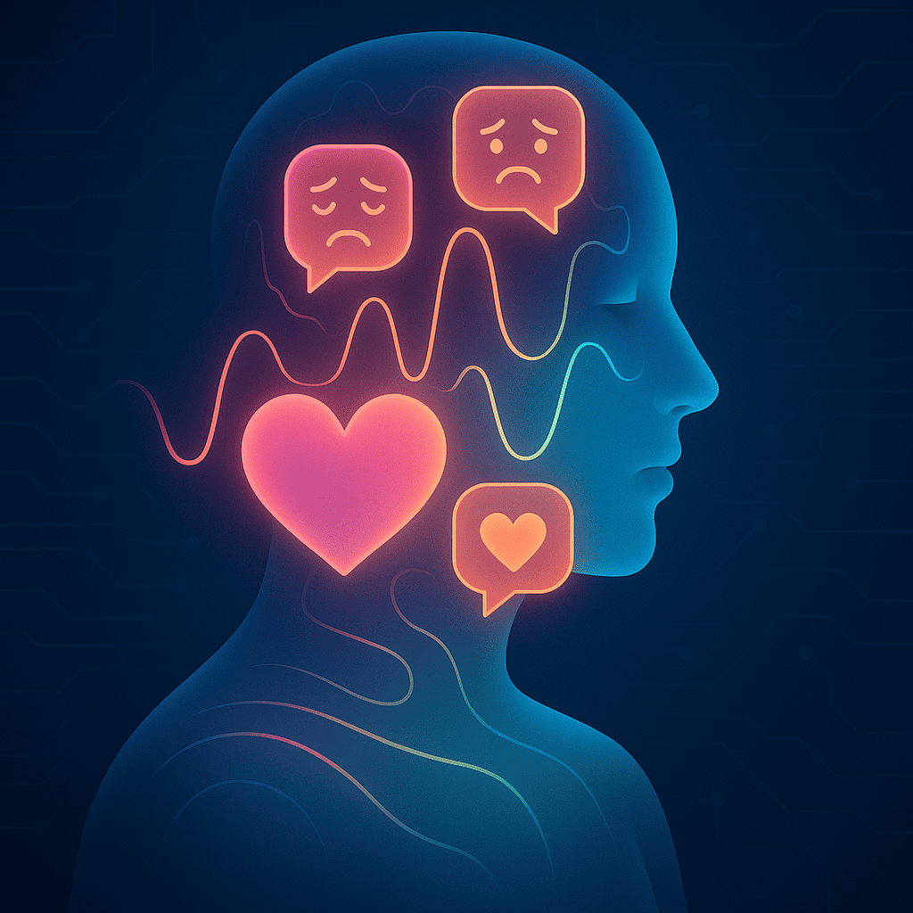 Illustration showing the psychological impact of online romance fraud.