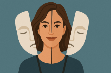 fake profiles detection concept with digital face masks