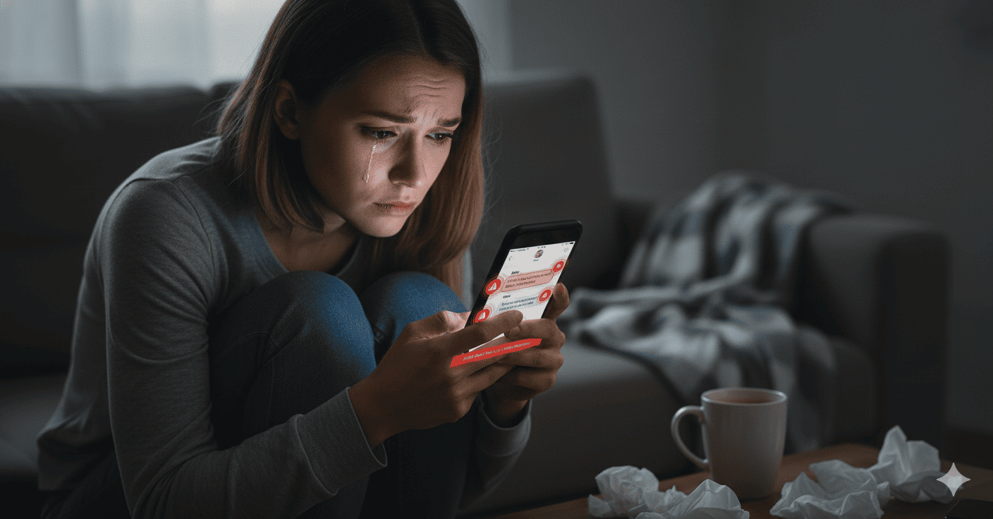 Emotional manipulation through scripted messages