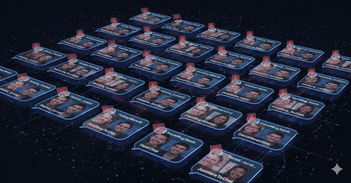  Stolen photos floating across multiple fake profiles